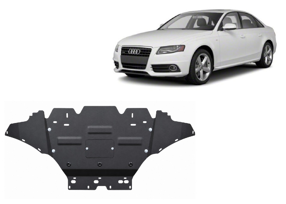 Protezione inferiore in acciaio Motore+ | Audi A4 B8, Petrol (2008-2015) - 2
