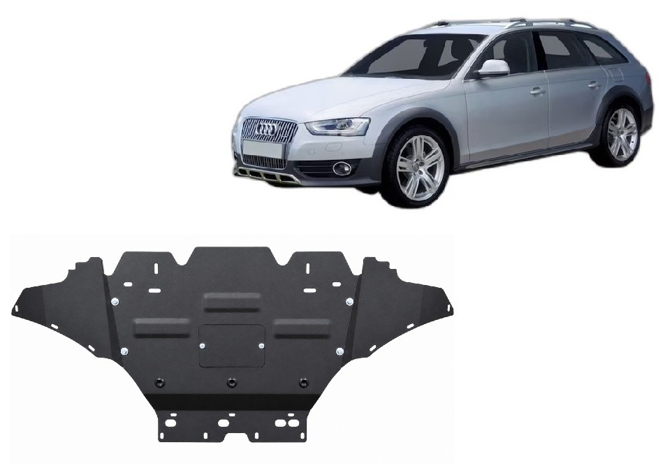 Protection inférieure en acier Moteur+ | Audi A4 B8 All Road, Petrol (2008-2014) - 2