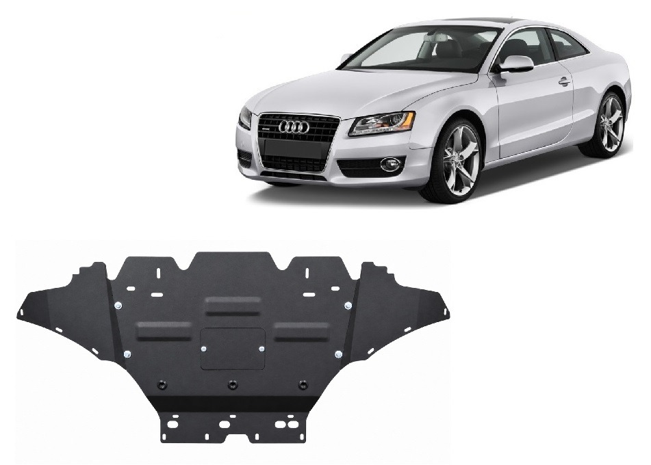Skid plate Steel Engine+ | Audi A5, Diesel (2008-2016) - 2
