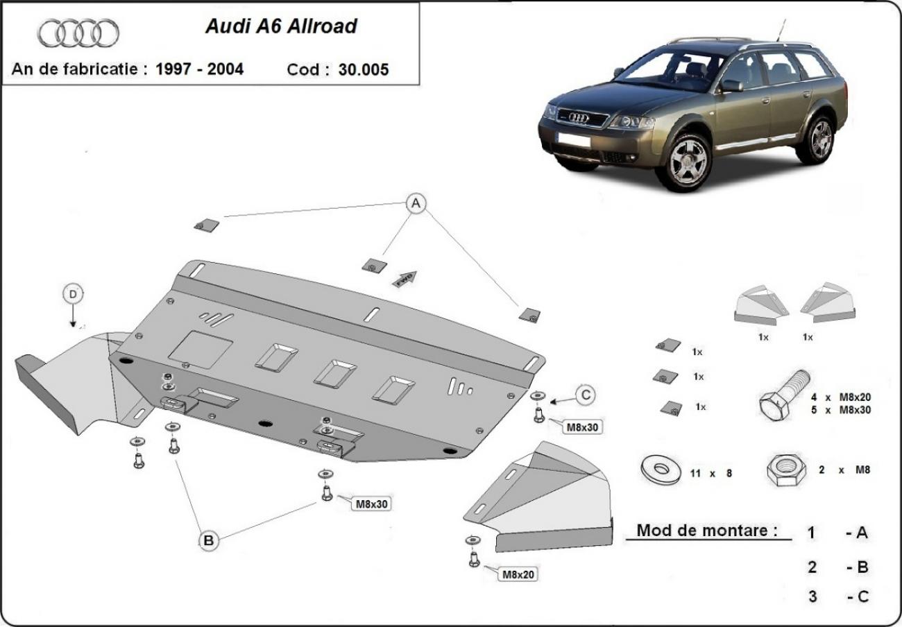 Skid plate Steel Engine+ | Audi Allroad A6 (2000-2005) - 3