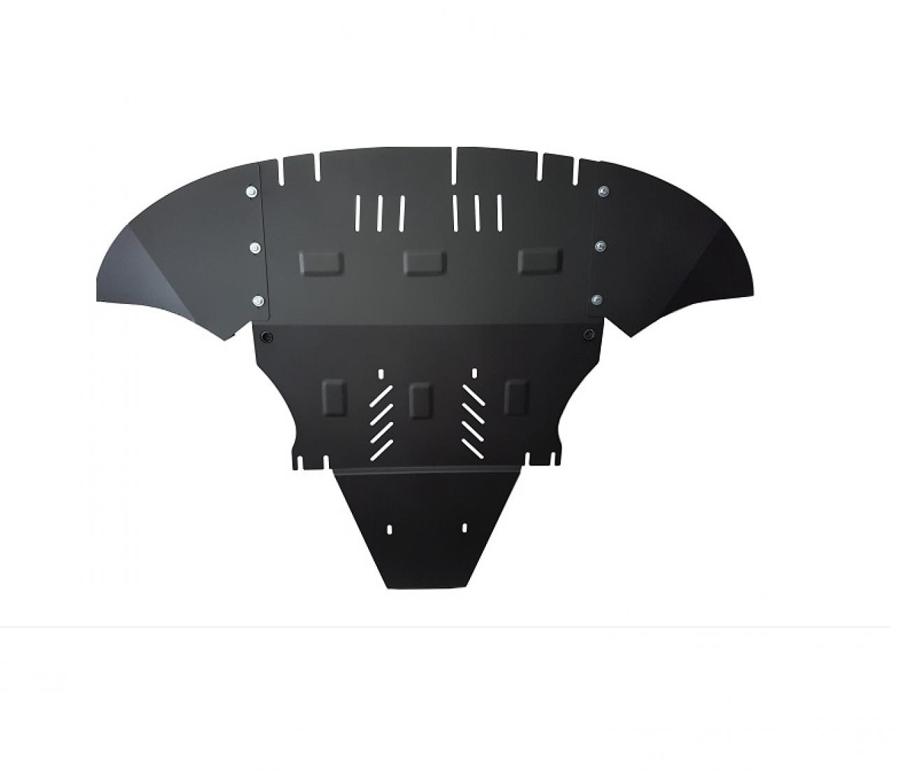 Hasplåt Stål Motor+ | Audi A6 with side flaps (2004-2011)