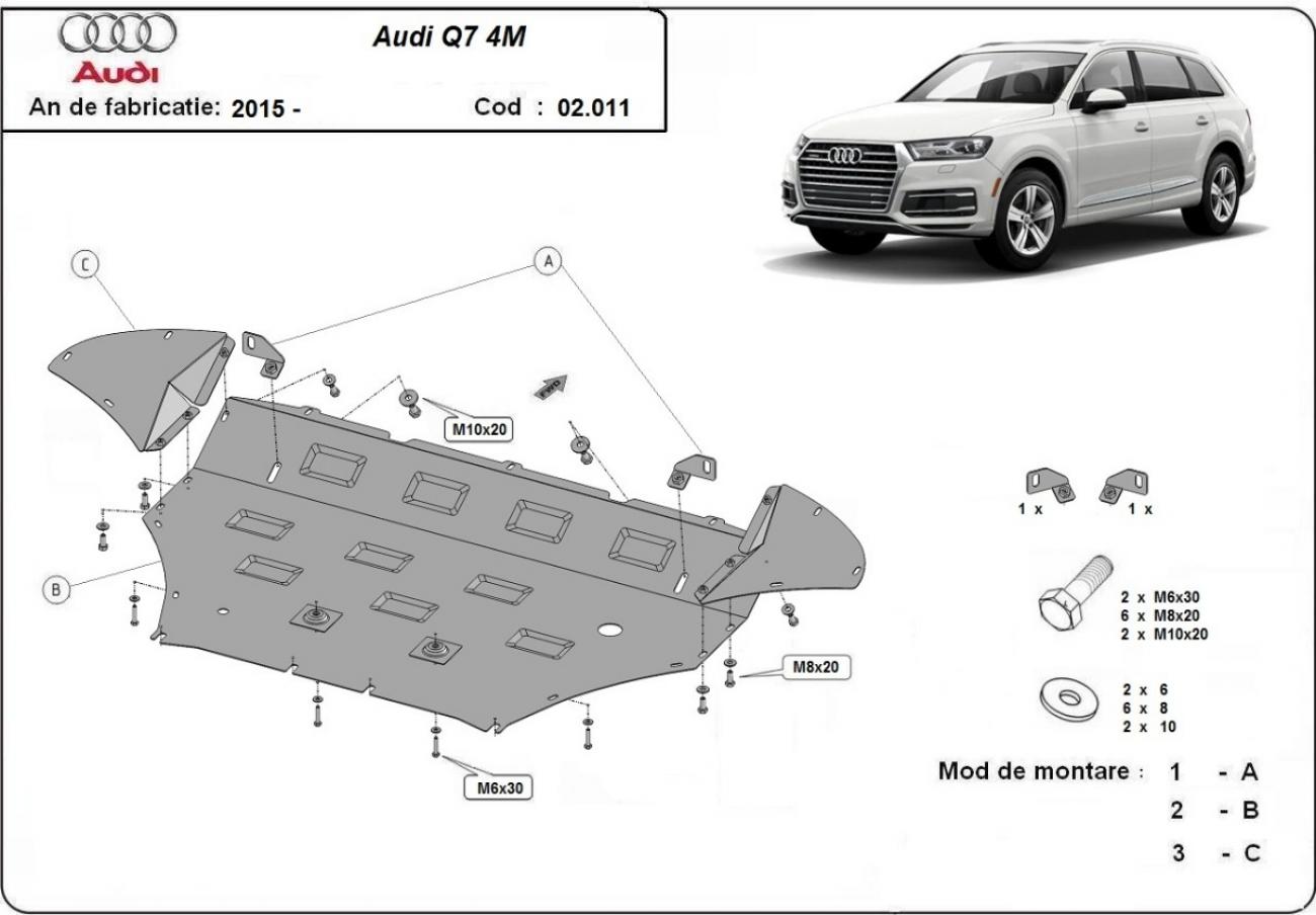 Bundplade Stål Motor+ | Audi Q7 (2015-2026) - 3