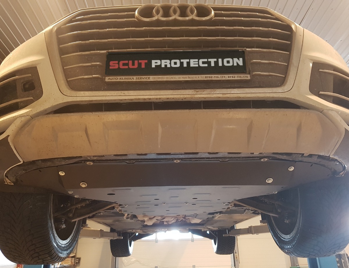 Protection inférieure en acier Moteur+ | Audi Q7 (2015-2026) - 7