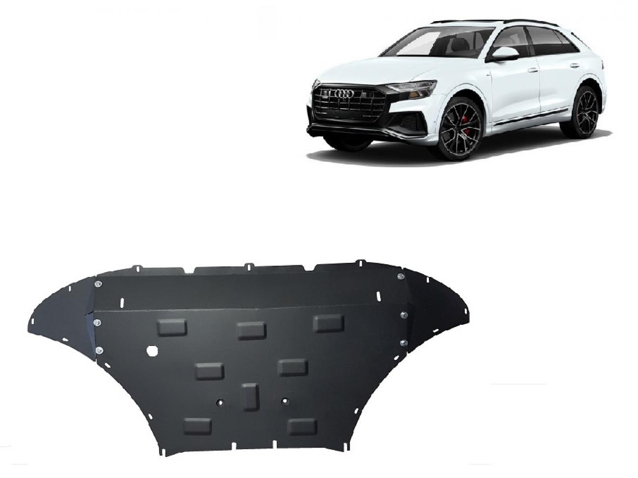 Hasplåt Stål Motor+ | Audi Q8 (2018-2020) - 2