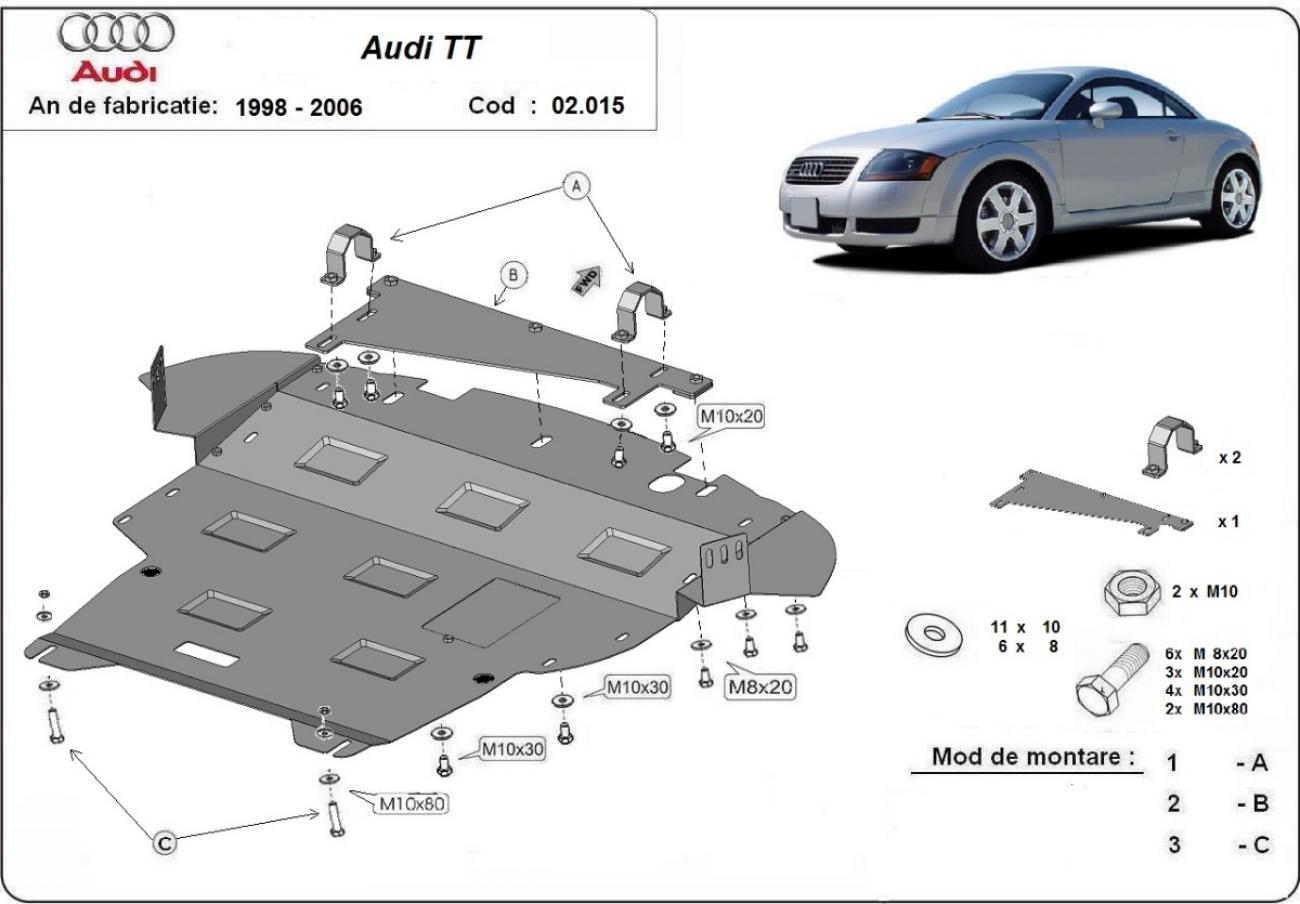 Skid plate Steel Engine+ | Audi TT (1998-2006) - 3