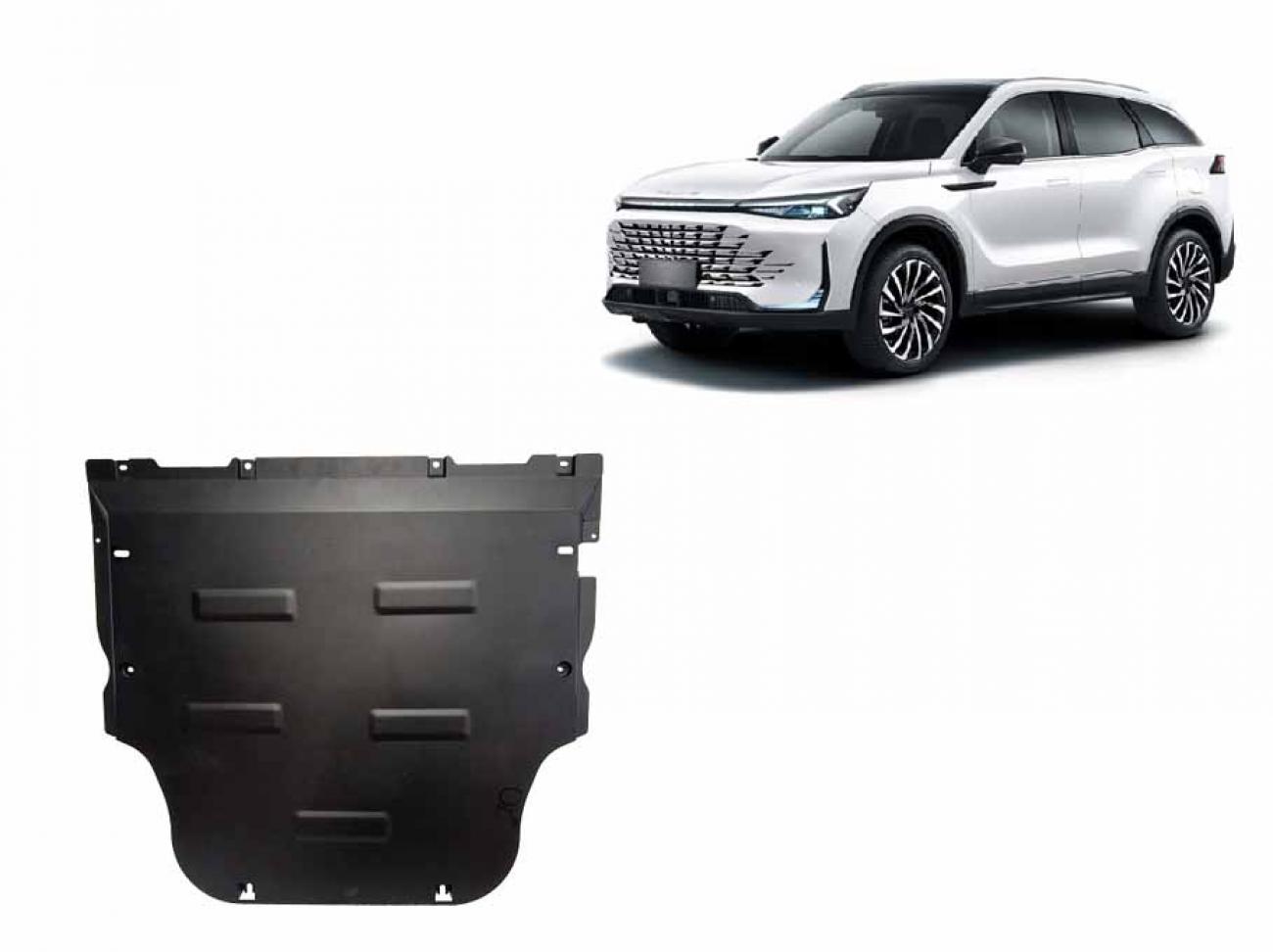 Hasplåt Stål Motor+ | BAIC Beijing X75 (2023-2026) - 2