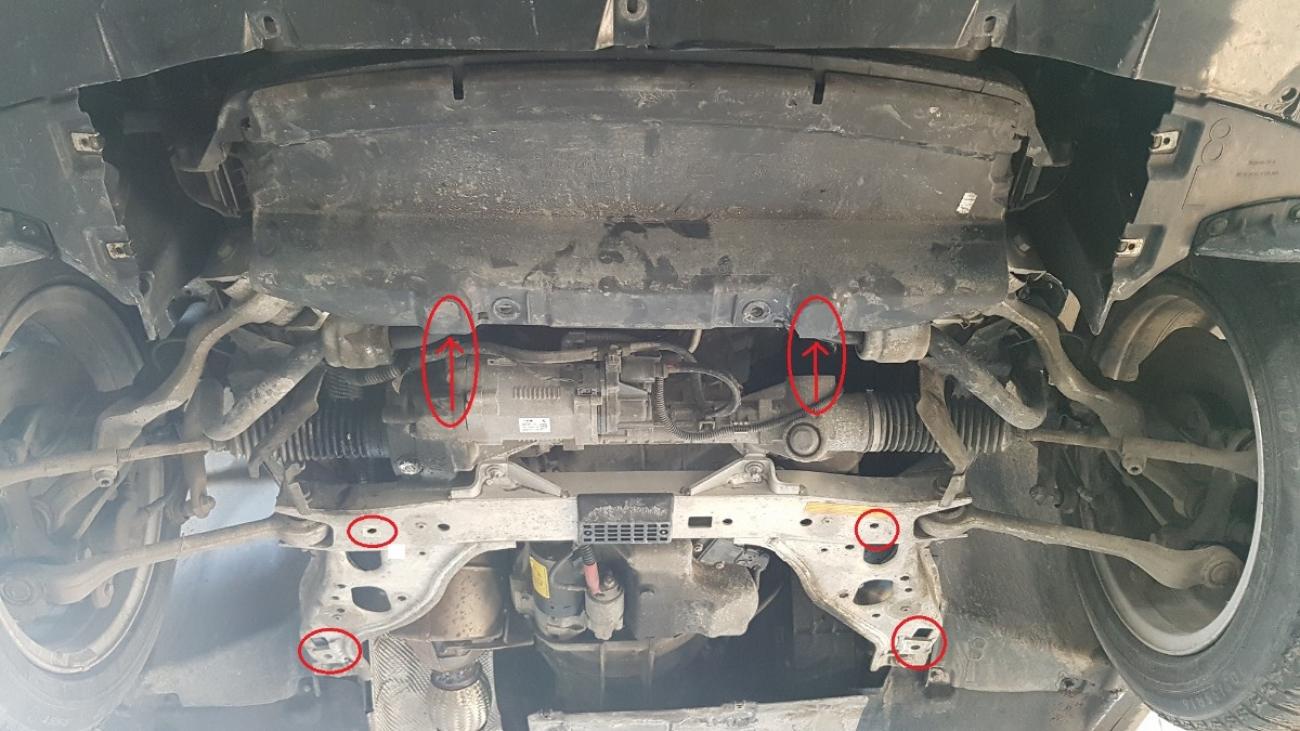 Hasplåt Stål Motor+ | BMW Serie 1 E81/E87/E82 (2004-2011) - 4