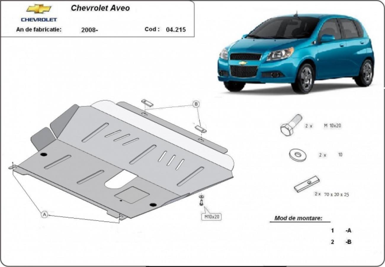 Bundplade Stål Motor+ | Chevrolet Aveo (2008-2011) - 3