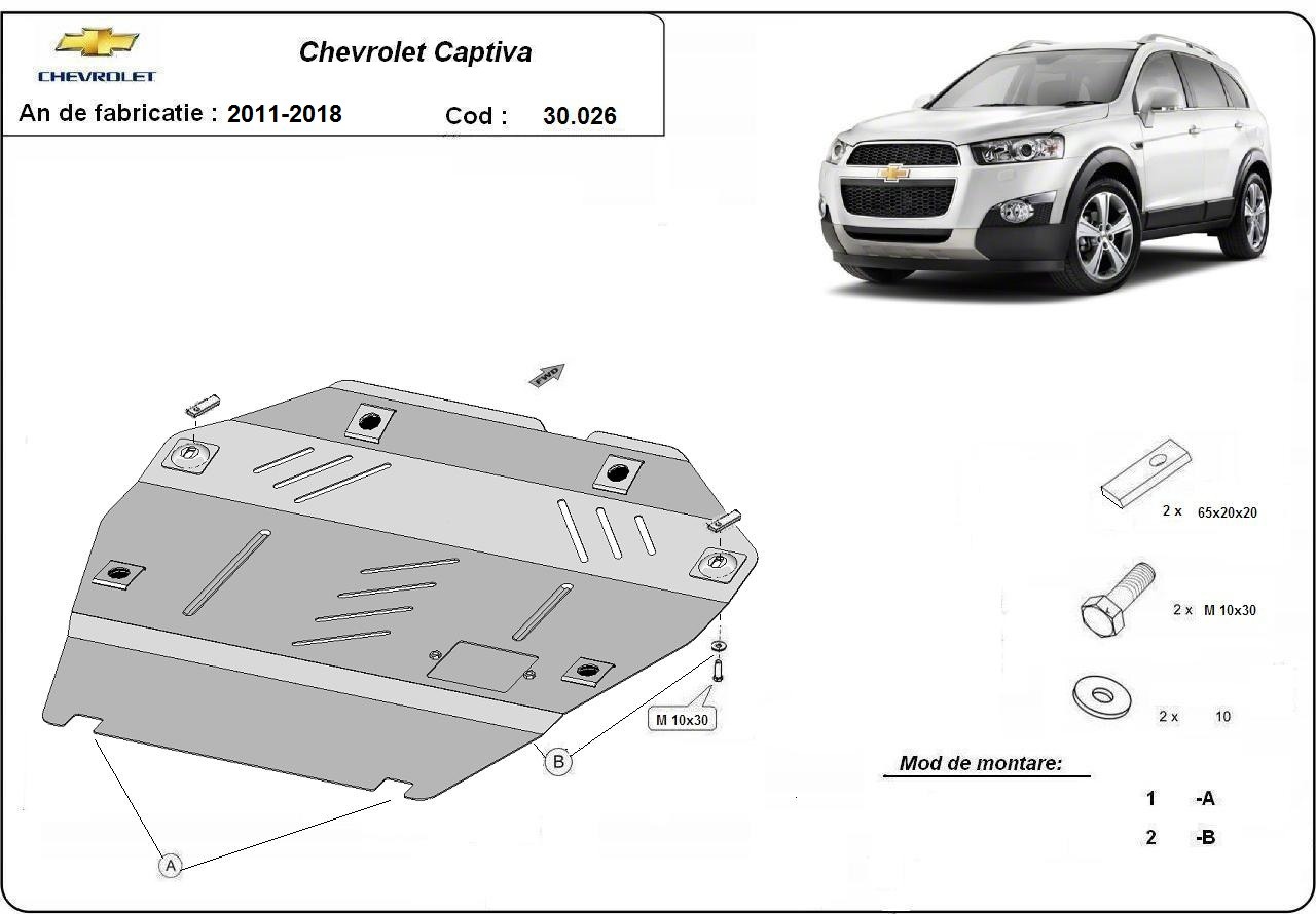 Proteção inferior em aço Motor+ | Chevrolet Captiva (2010-2018) - 3