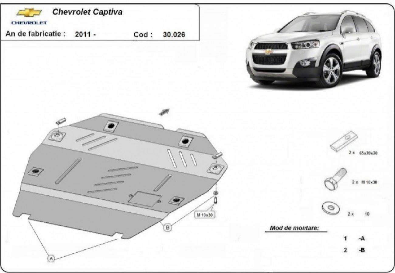 Skid plate Steel Engine+ | Chevrolet Captiva (2010-2018) - 3