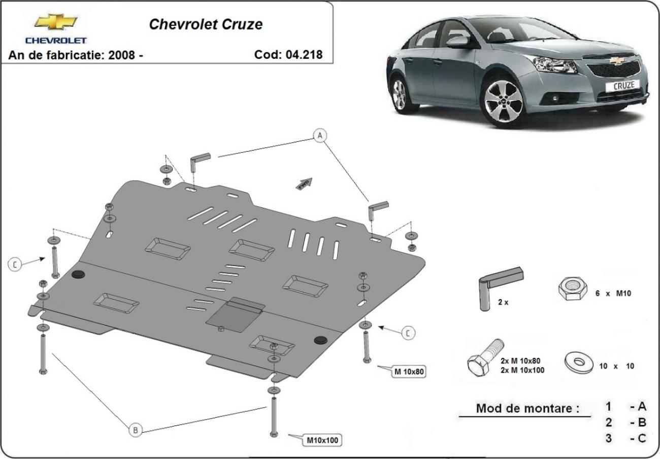 Skid plate Steel Engine+ | Chevrolet Cruze (2008-2016) - 3