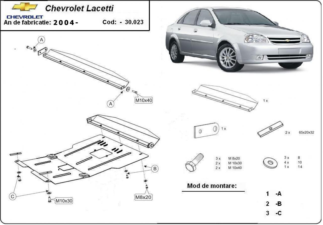 Hasplåt Stål Motor+ | Chevrolet Lacetti / Nubira (2004-2009) - 3