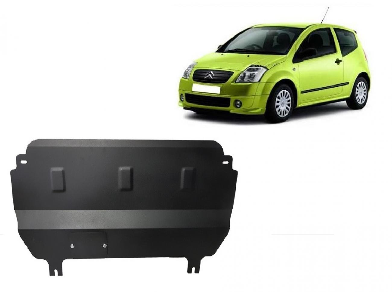 Hasplåt Stål Motor+ | Citroën C2 (2003-2009) - 2
