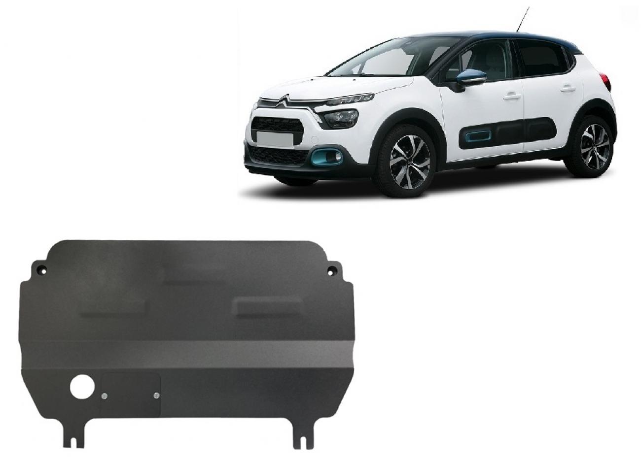 Pohjapanssari Teräs Moottori+ | Citroën C3 (2019-2026) - 2
