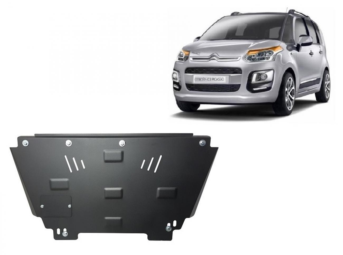Pohjapanssari Teräs Moottori+ | Citroën C3 Picasso (2009-2017) - 2