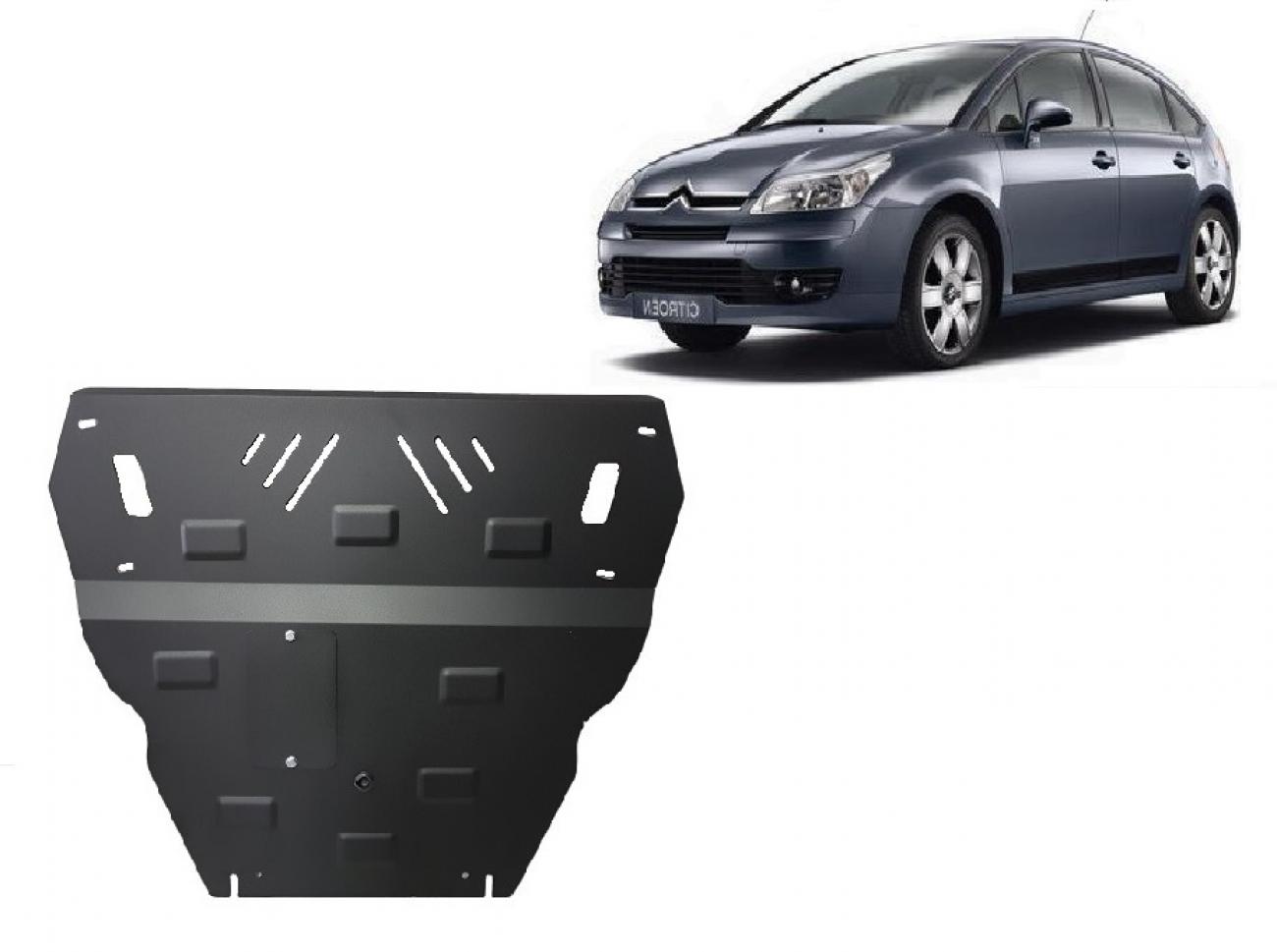 Hasplåt Stål Motor+ | Citroën C4 (2004-2008) - 2