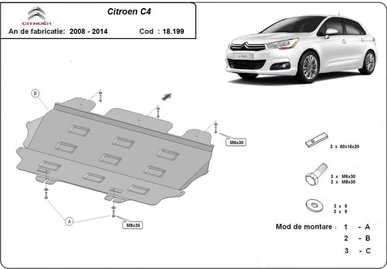Skid plate Steel Engine+ | Citroën C4 (2008-2013) - 3