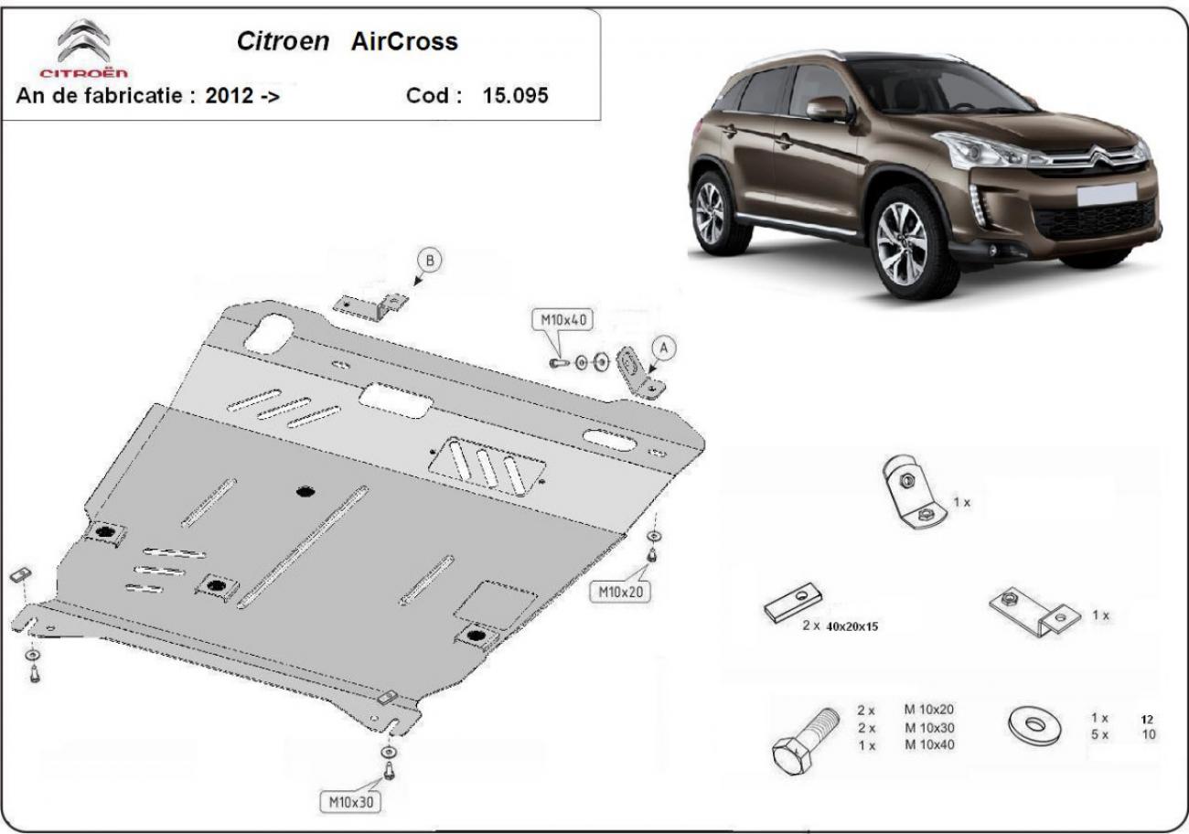 Skid plate Steel Engine+ | Citroën C4 Aircross (2012-2017) - 3
