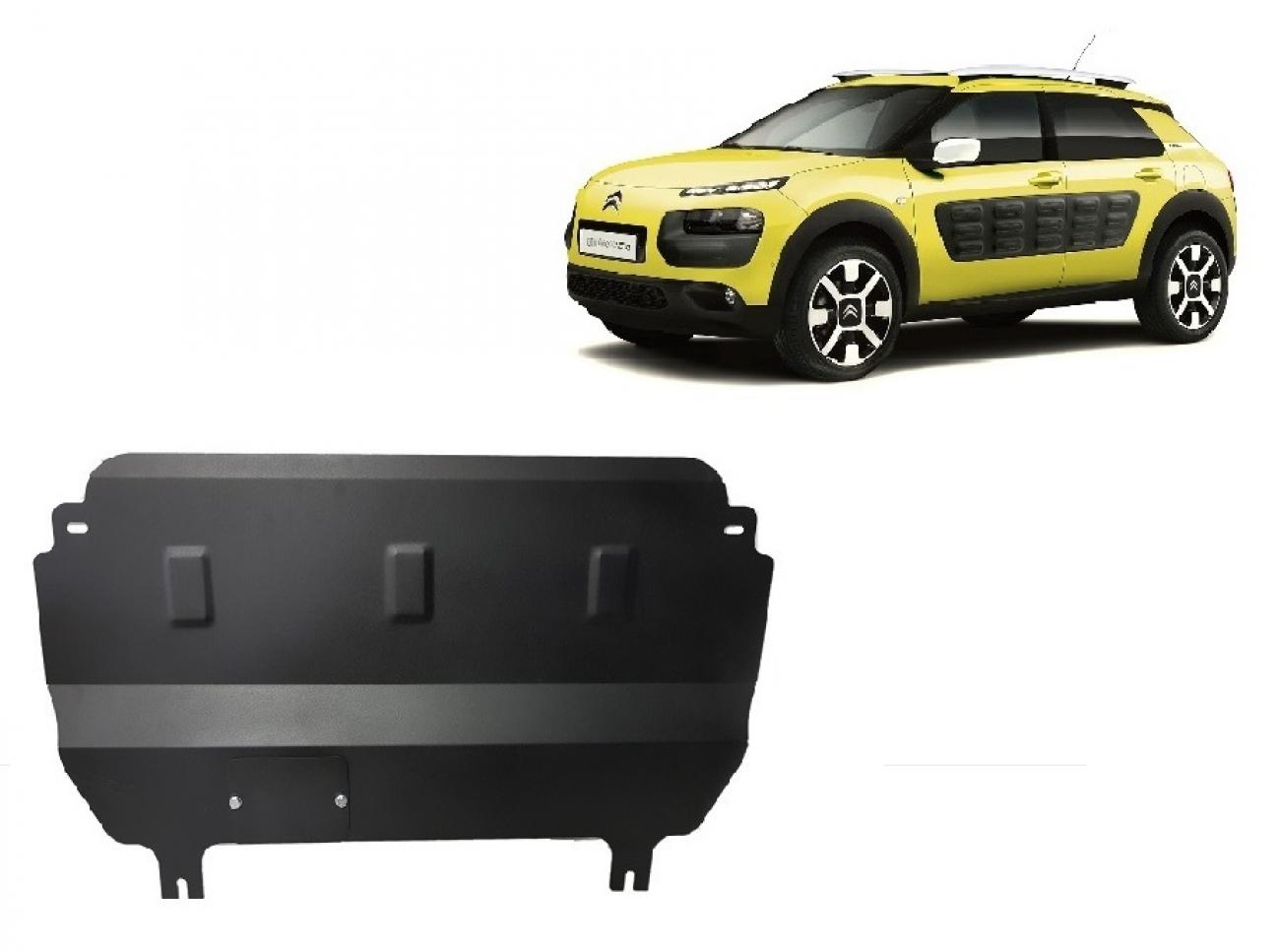 Hasplåt Stål Motor+ | Citroën C4 Cactus (2014-2020) - 2