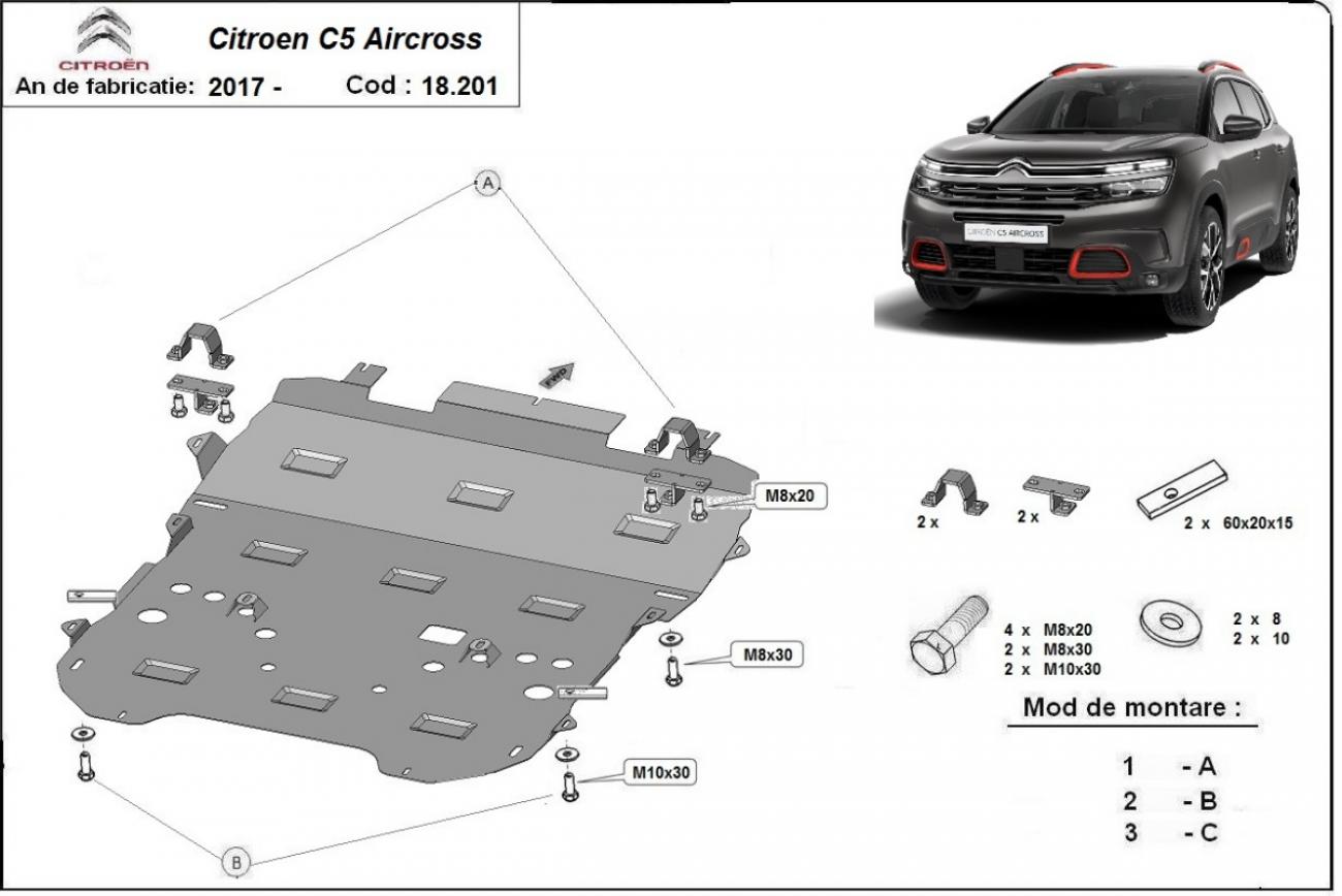 Skid plate Steel Engine+ | Citroën C5 Aircross (2017-2026) - 3