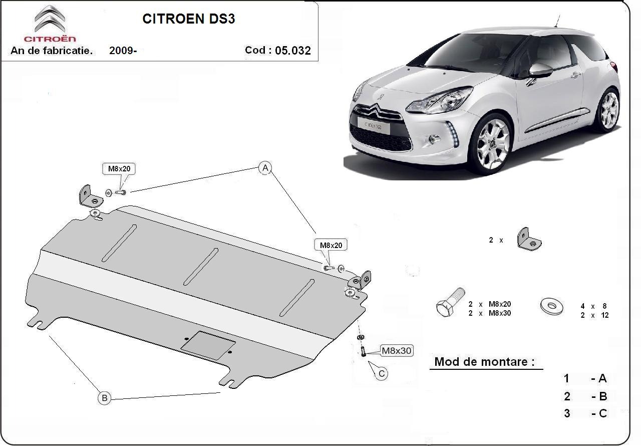 Skid plate Steel Engine+ | Citroën DS3 (2009-2026) - 3