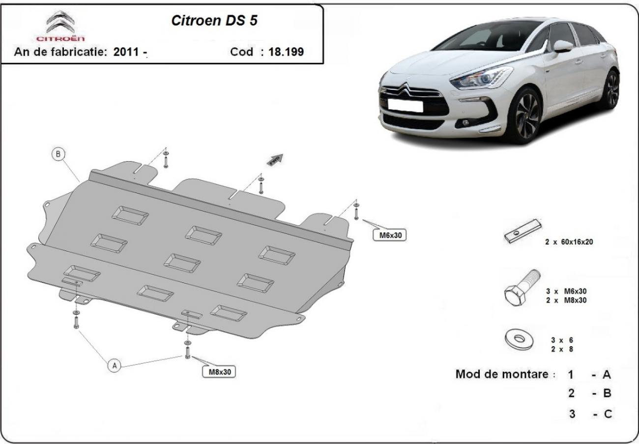 Skid plate Steel Engine+ | Citroën DS5 (2011-2018) - 3