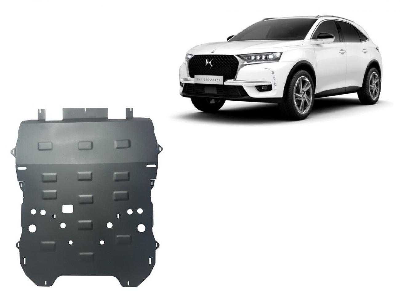 Hasplåt Stål Motor+ | Citroën DS7 Crossback (2017-2026) - 2