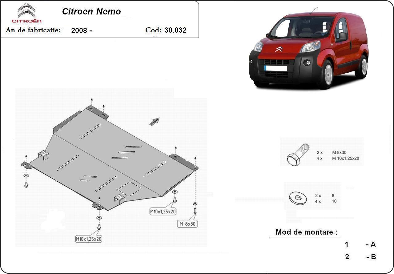 Stahl-Unterfahrschutz Motor+ | Citroën Nemo (2008-2017) - 3