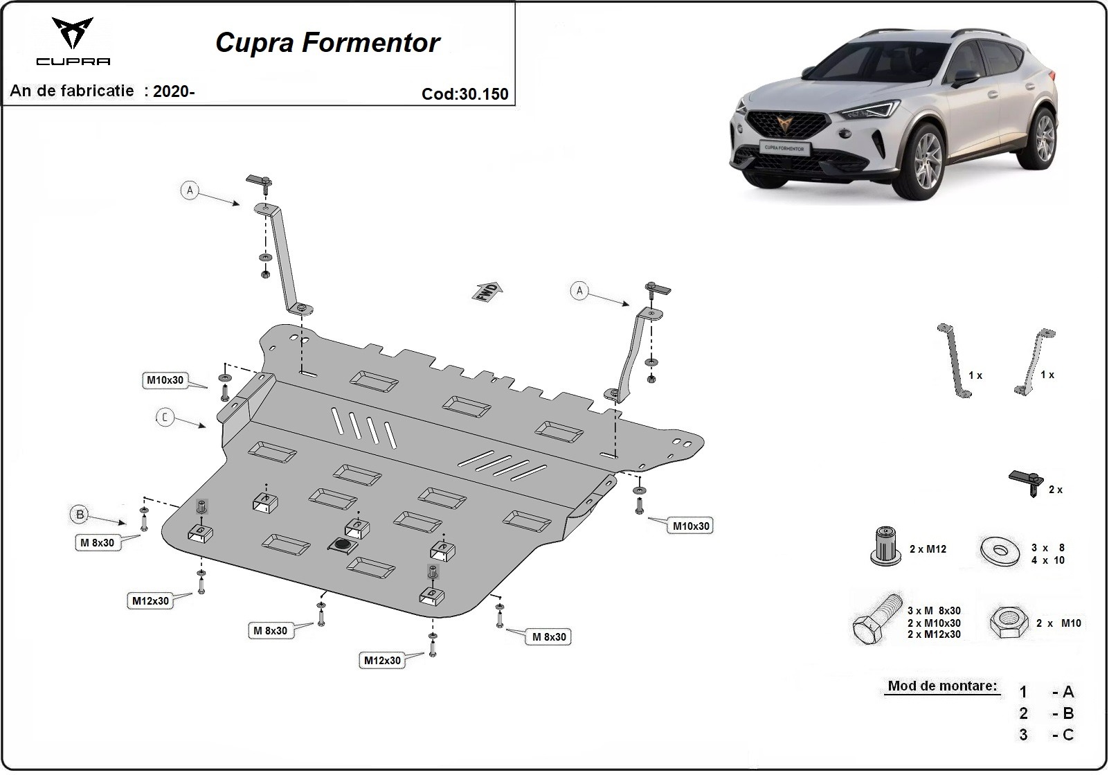 Skid plate Steel Engine+ | Cupra Formentor (2020-2026) - 3