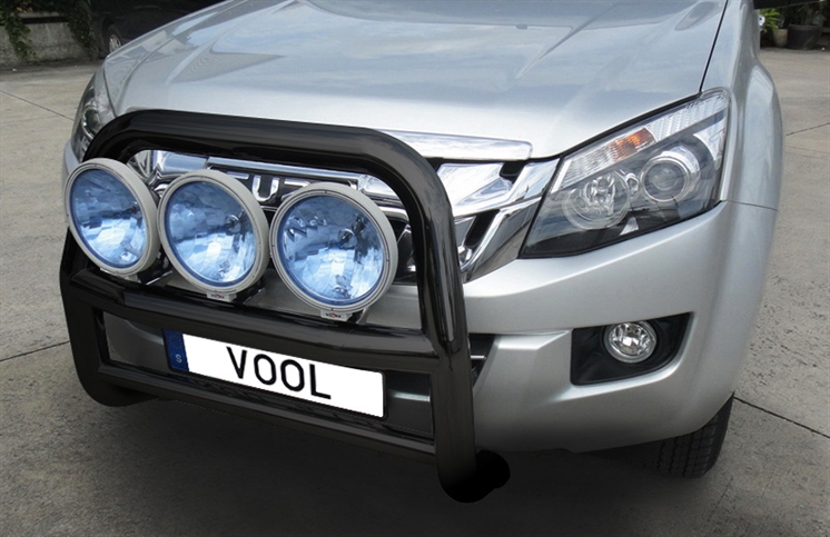 LARGE 76MM Bullbar [Black] - Isuzu D-MAX 2012-2016