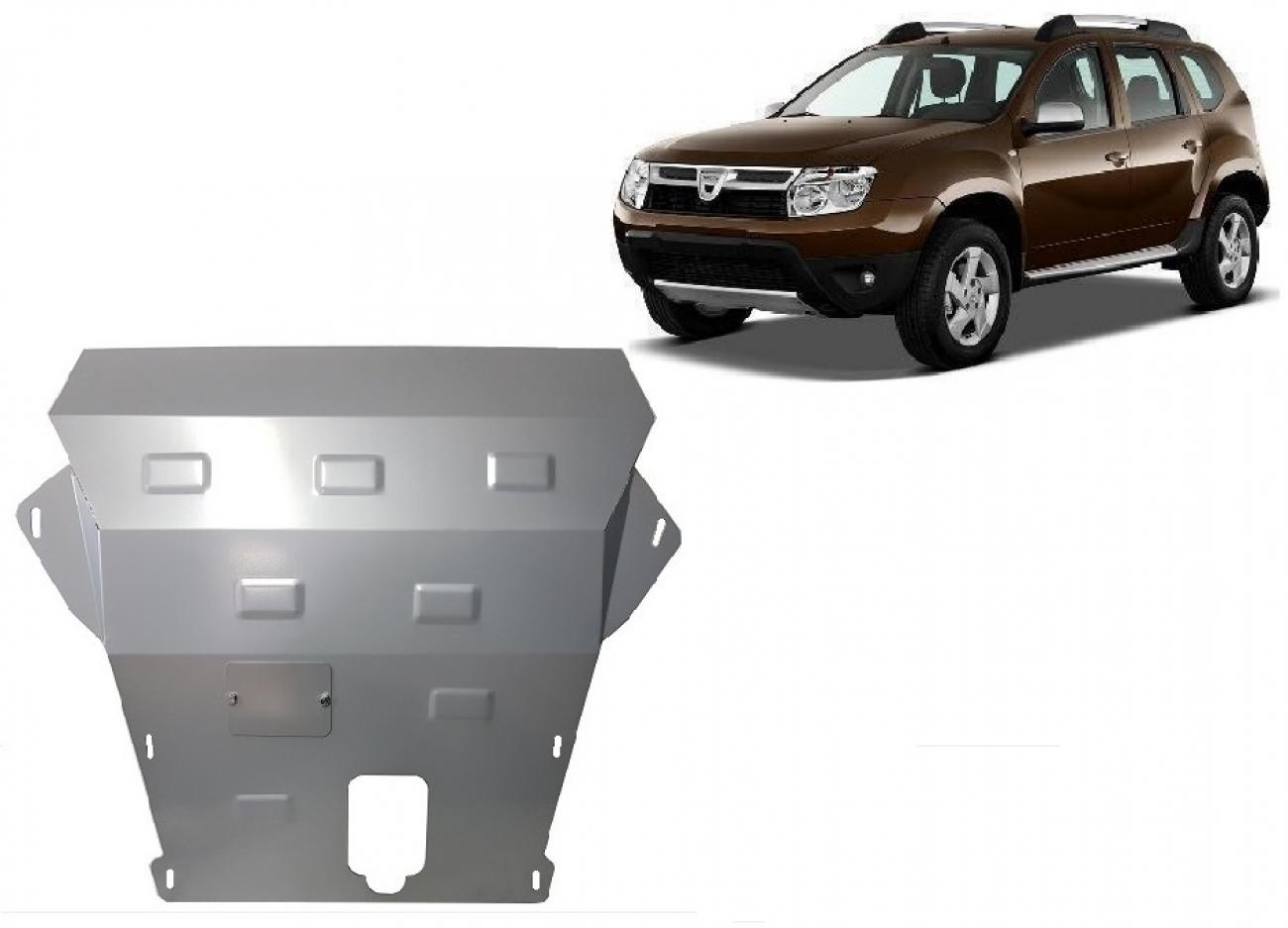 Hasplåt Stål Motor+ | Dacia Duster - 2,5 mm (2010-2017) - 2