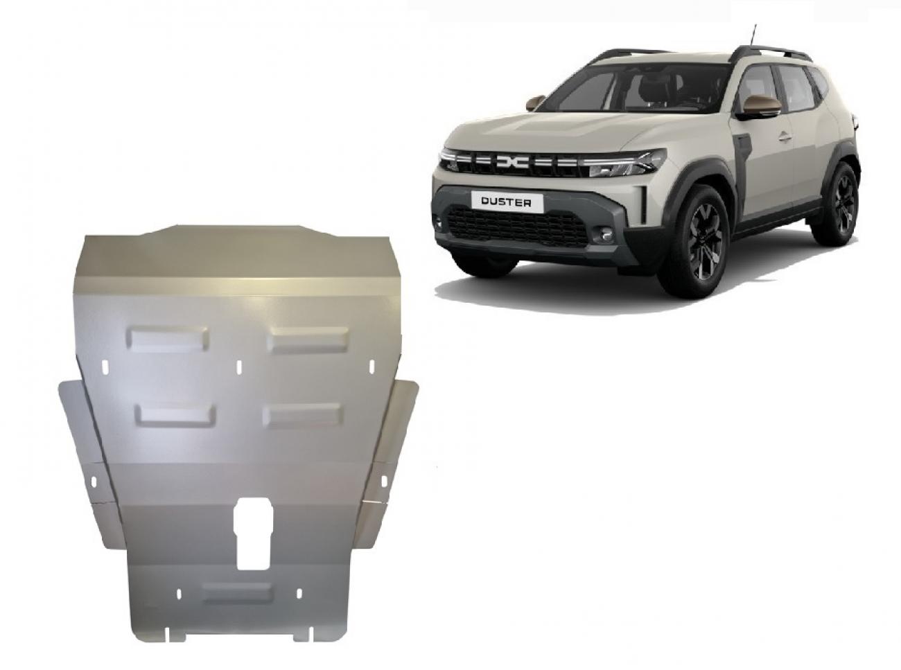 Hasplåt Stål Motor+ | Dacia Duster - 4x4 (2024-2026) - 2