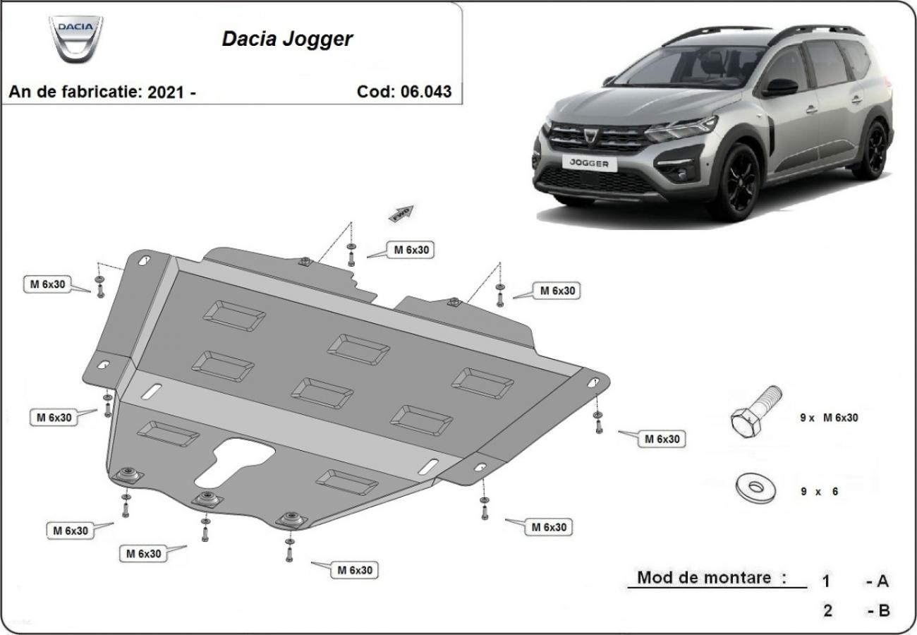 Bunnplate Stål Motor+ | Dacia Jogger (2021-2026) - 3