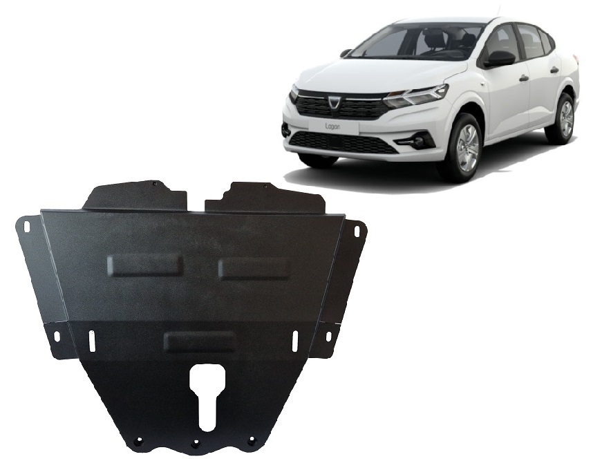 Stalen beschermplaat Motor+ | Dacia Logan (2021-2026) - 2