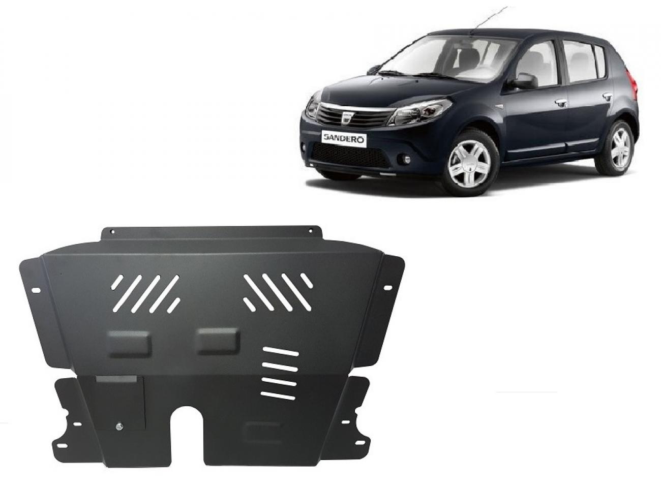 Hasplåt Stål Motor+ | Dacia Sandero (2005-2012) - 2