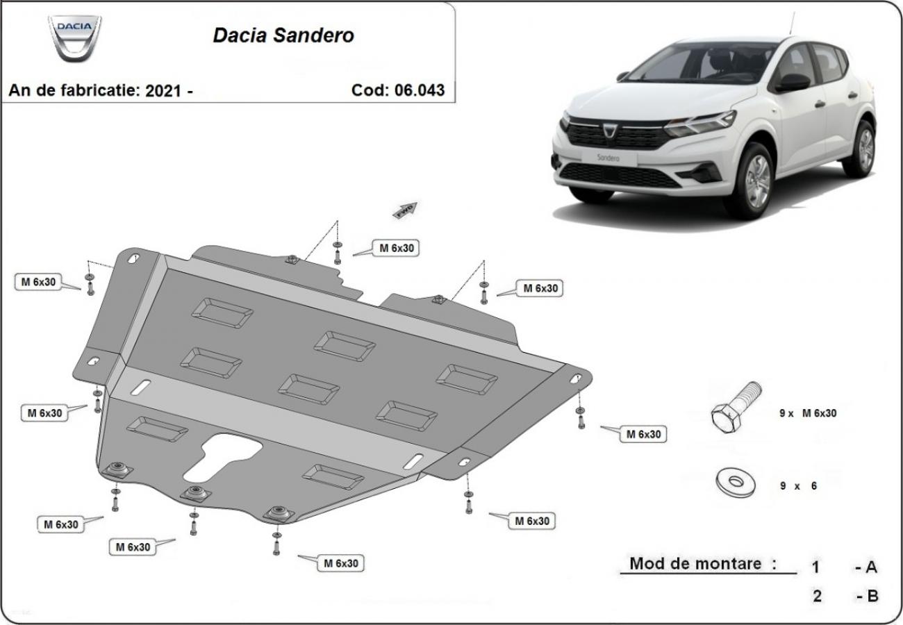 Skid plate Steel Engine+ | Dacia Sandero 3 (2021-2026) - 3
