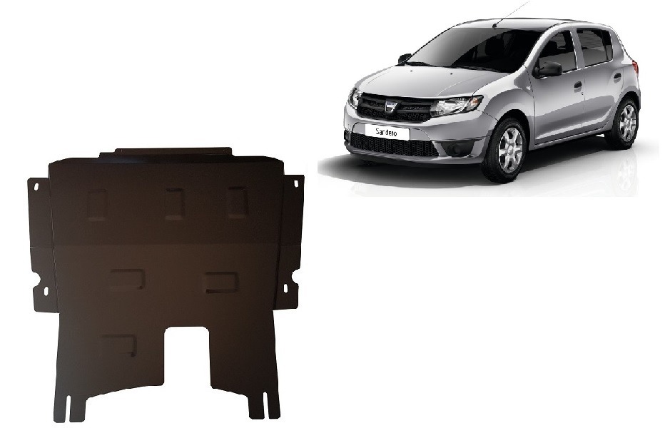 Stahl-Unterfahrschutz Motor+ | Dacia Sandero 2 (2012-2020) - 2