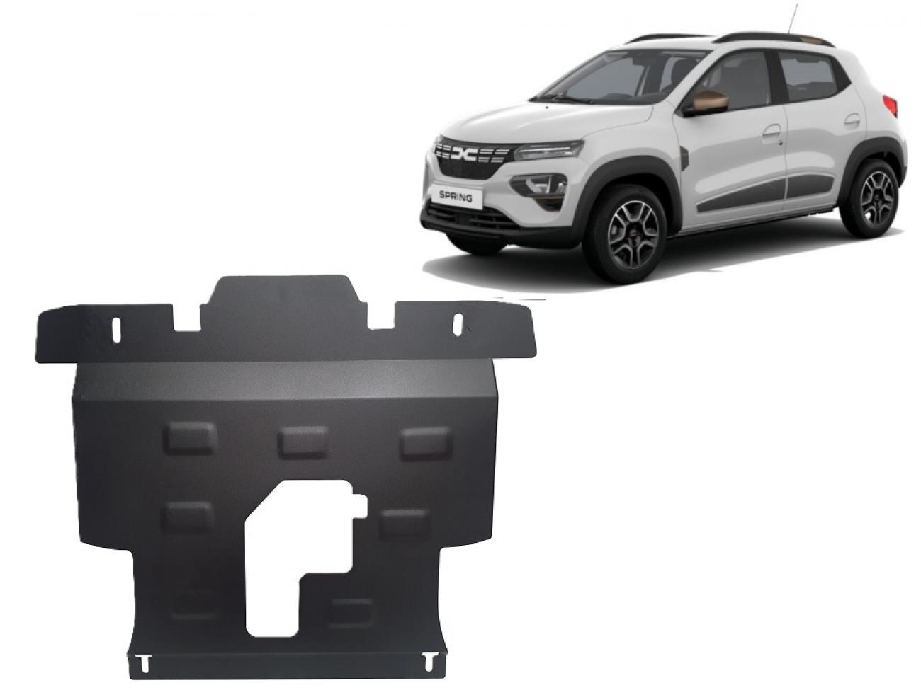 Hasplåt Stål Motor+ | Dacia Spring Extreme (2023-2026) - 2