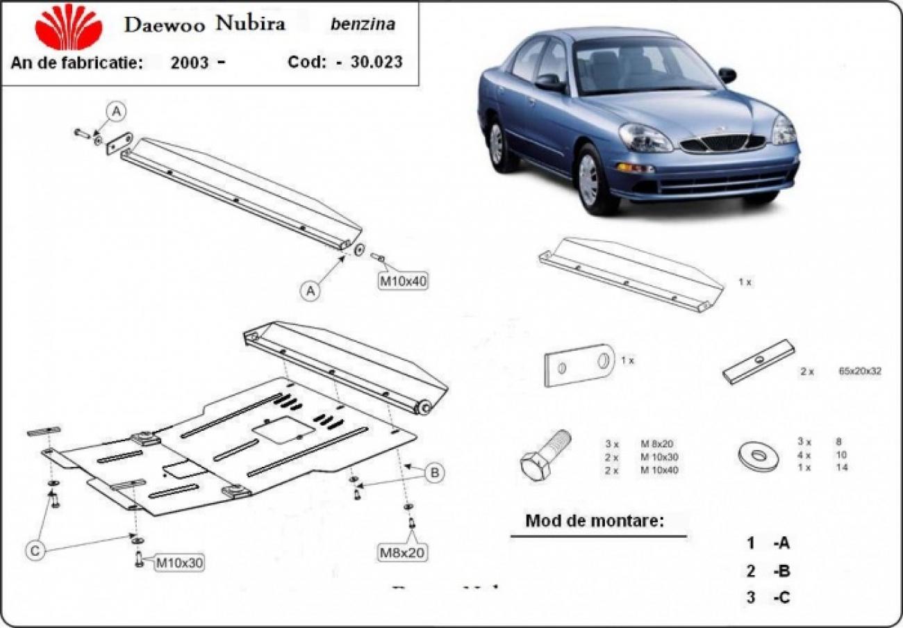 Bundplade Stål Motor+ | Daewoo Nubira (2003-2009) - 3