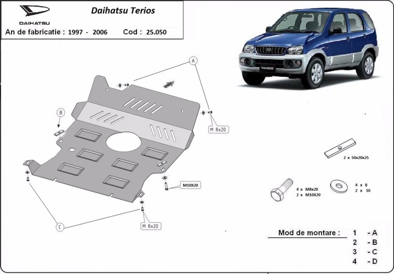 Skid plate Steel Engine+ | Daihatsu Terios (1997-2006) - 3