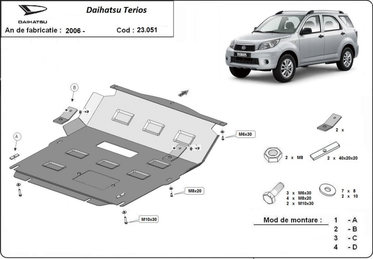 Skid plate Steel Engine+ | Daihatsu Terios (2006-2018) - 3