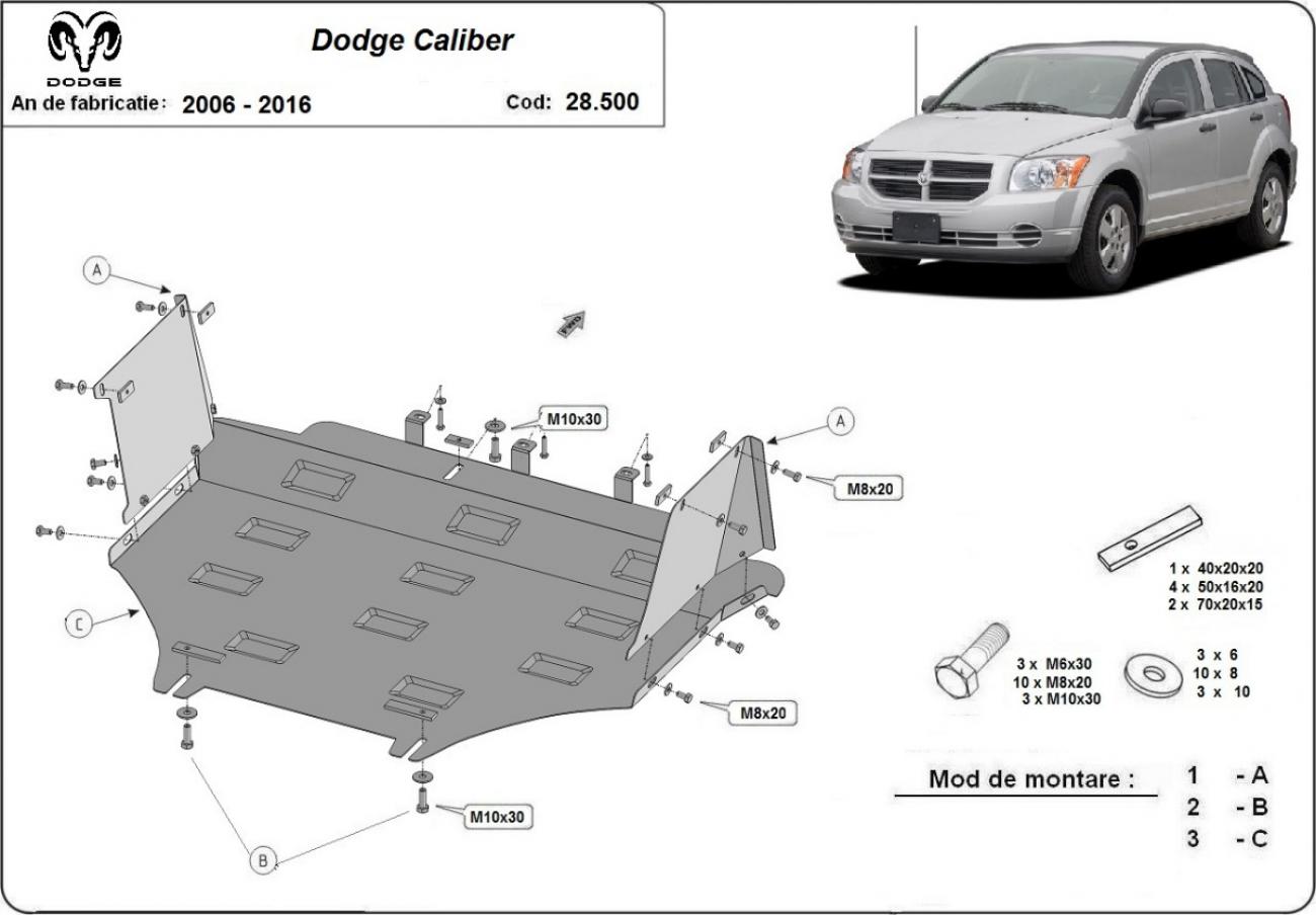 Skid plate Steel Engine+ | Dodge Caliber (2006-2016) - 3