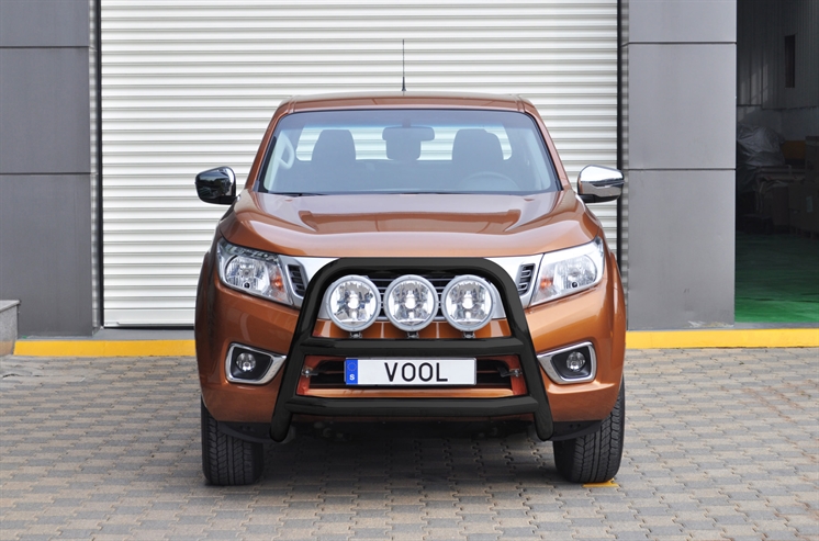 STOR 76MM Frontbøyle [Svart] - Nissan Navara 2016-
