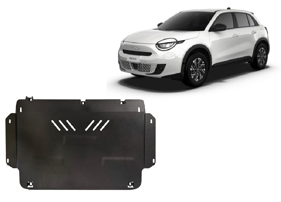 Stalen beschermplaat Motor+ | Fiat 600 (2023-2026) - 2