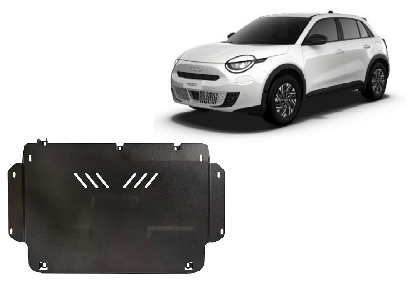 Skid plate Steel Engine+ | Fiat 600 (2023-2026) - 2