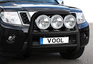 LARGE 76MM Valorauta [Musta] - Nissan Navara D40 (King Cab) 2010-2015