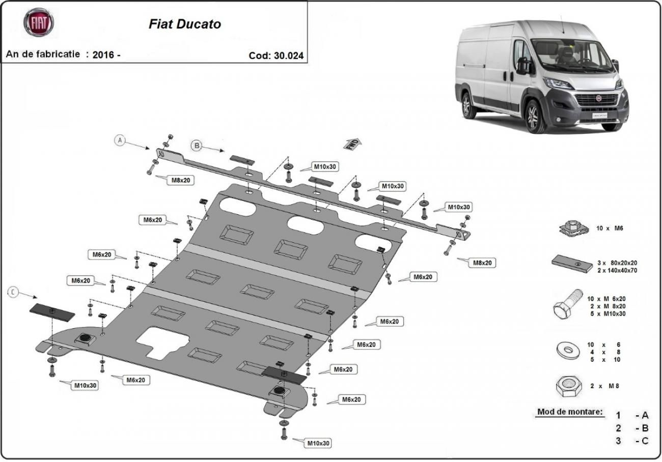 Pohjapanssari Teräs Moottori+ | Fiat Ducato (2016-2026) - 3