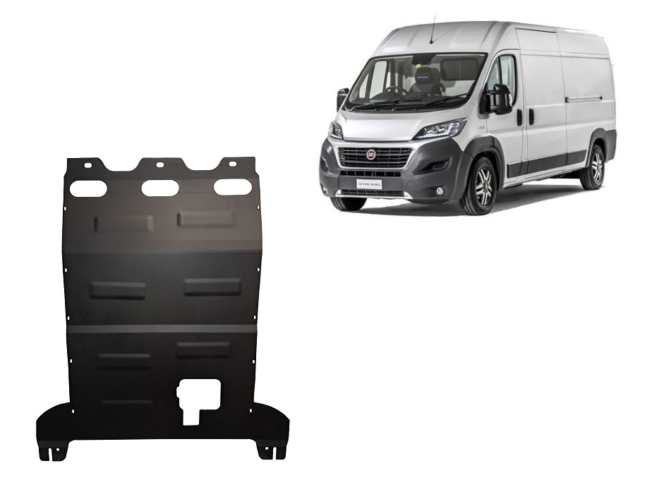 Protection inférieure en acier Moteur+ | Fiat Ducato (2016-2026) - 2