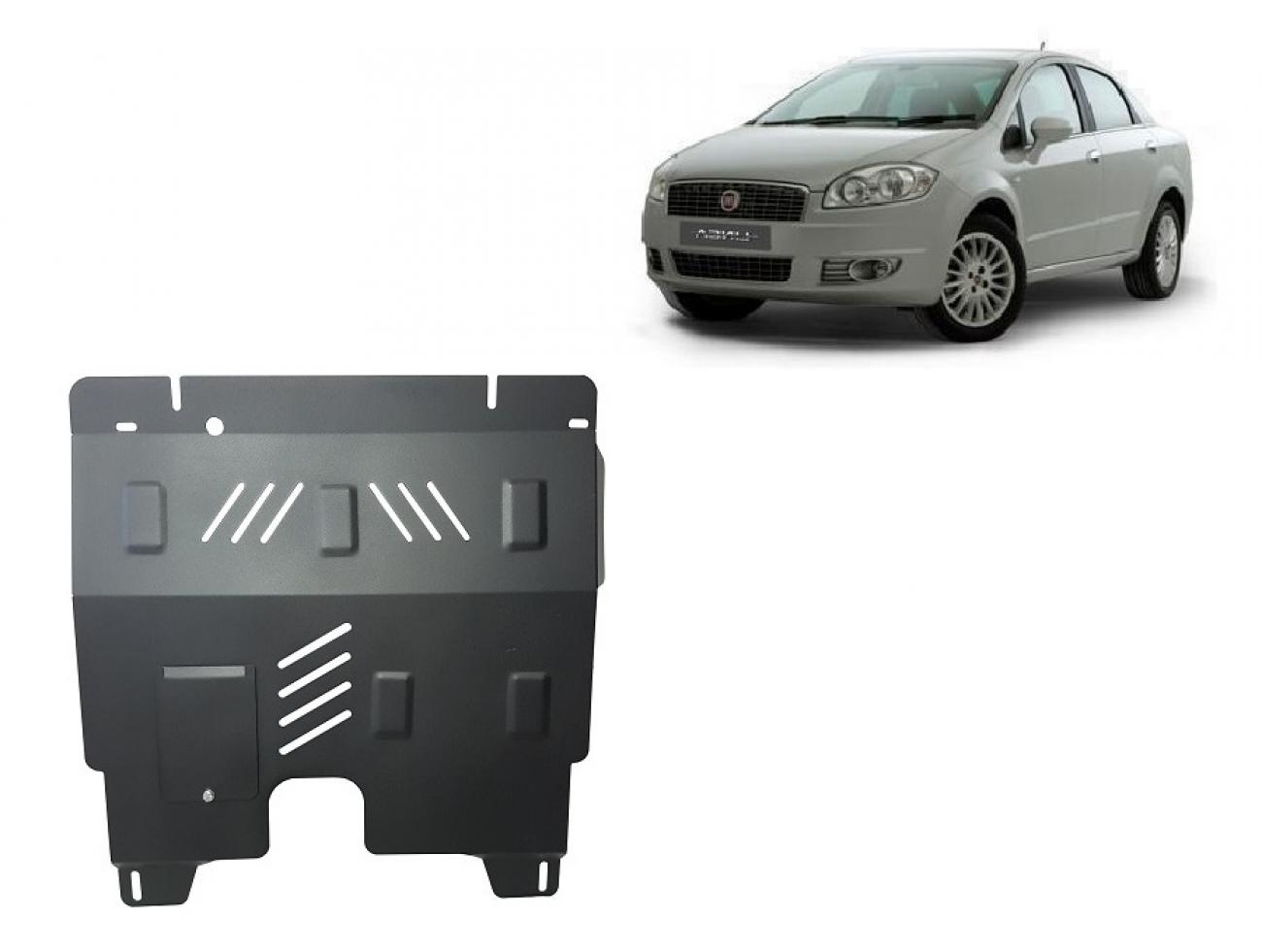 Hasplåt Stål Motor+ | Fiat Linea (2007-2018) - 2