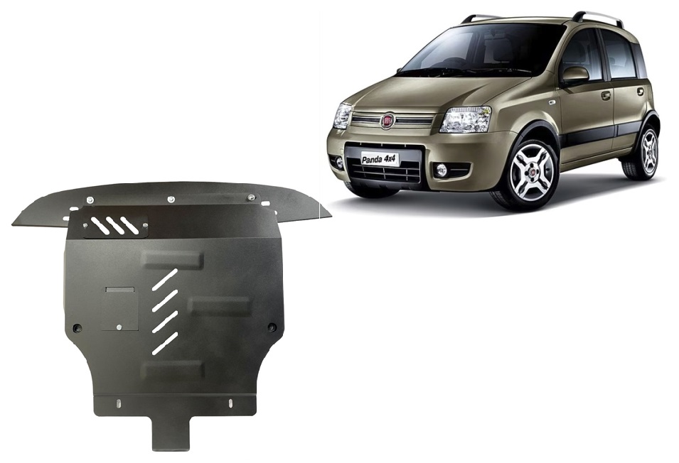 Proteção inferior em aço Motor+ | Fiat Panda 4x4 (2003-2012) - 2